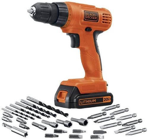 BLACK+DECKER 20V MAX Cordless Drill Combo Kit, 2-Tool (BD2KITCDDI),Black/Orange Impact Combo Kit